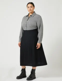 Marina Rinaldi Gonne | Gonne*Gonna in misto lana merino NERO