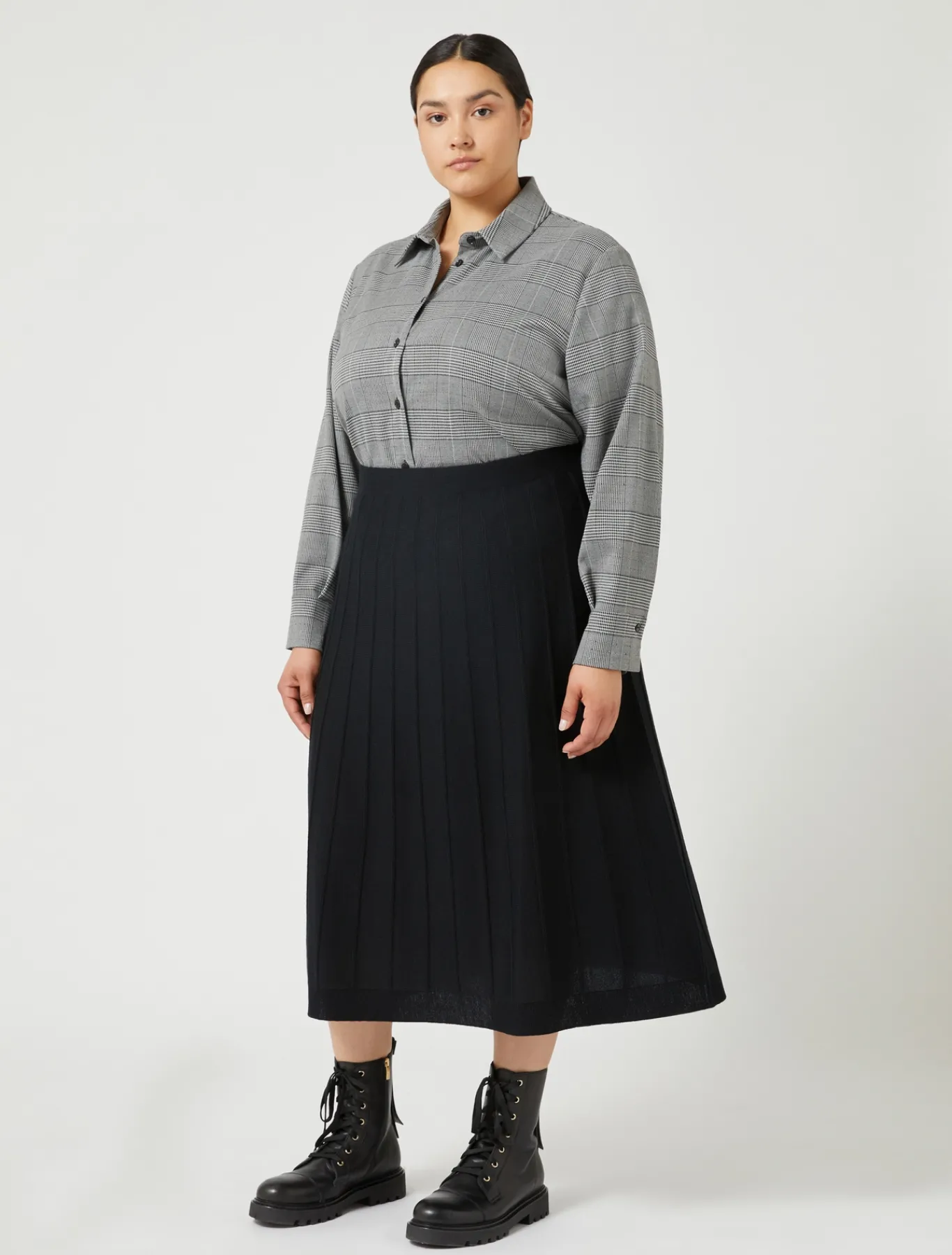 Marina Rinaldi Gonne | Gonne*Gonna in misto lana merino NERO