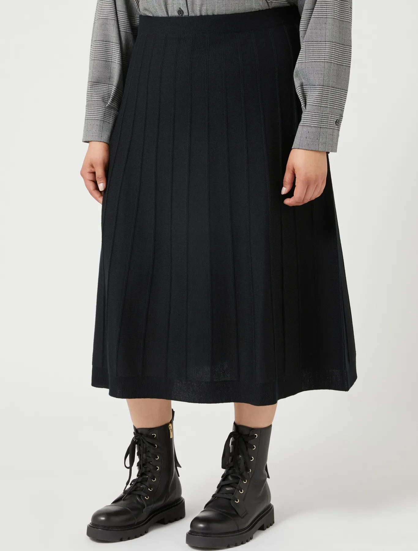 Marina Rinaldi Gonne | Gonne*Gonna in misto lana merino NERO