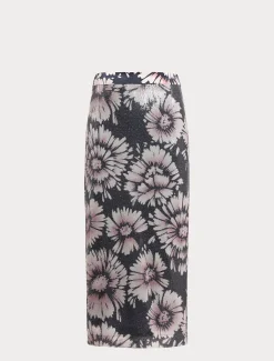 Marina Rinaldi Pantaloni E Gonne | Selezione Elegante*Gonna in paillettes e raso BLUNOTTE