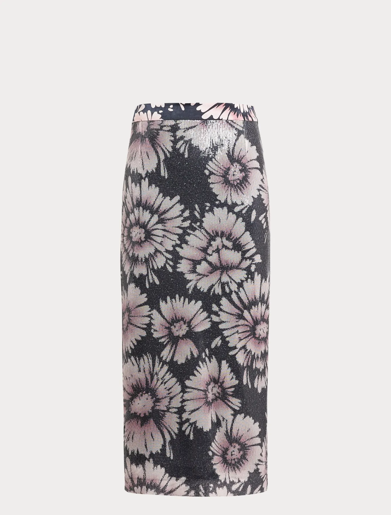 Marina Rinaldi Pantaloni E Gonne | Selezione Elegante*Gonna in paillettes e raso BLUNOTTE