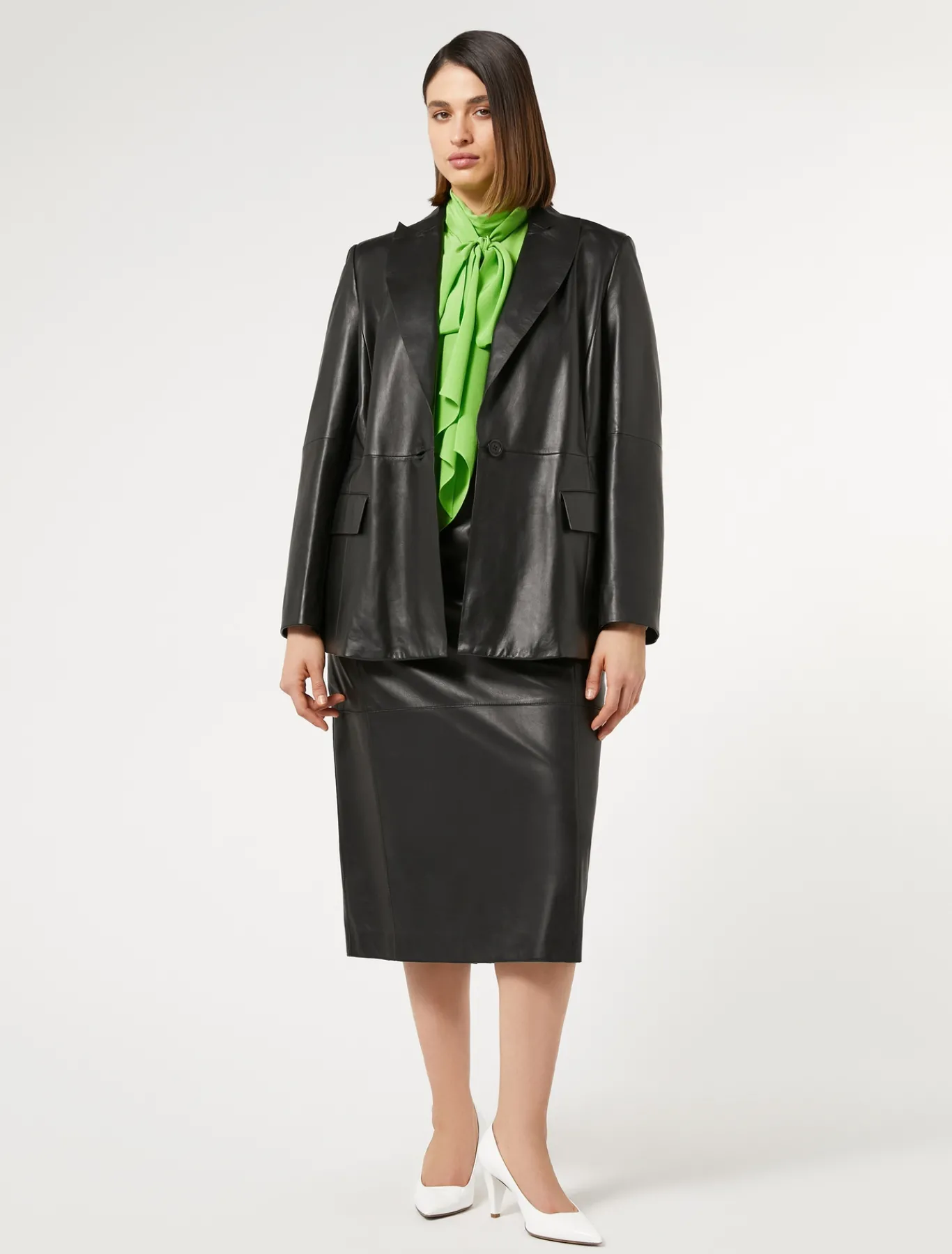 Marina Rinaldi Gonne | Gonne*Gonna in pelle NERO