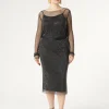 Marina Rinaldi Gonne | Gonne*Gonna in rete con strass NERO