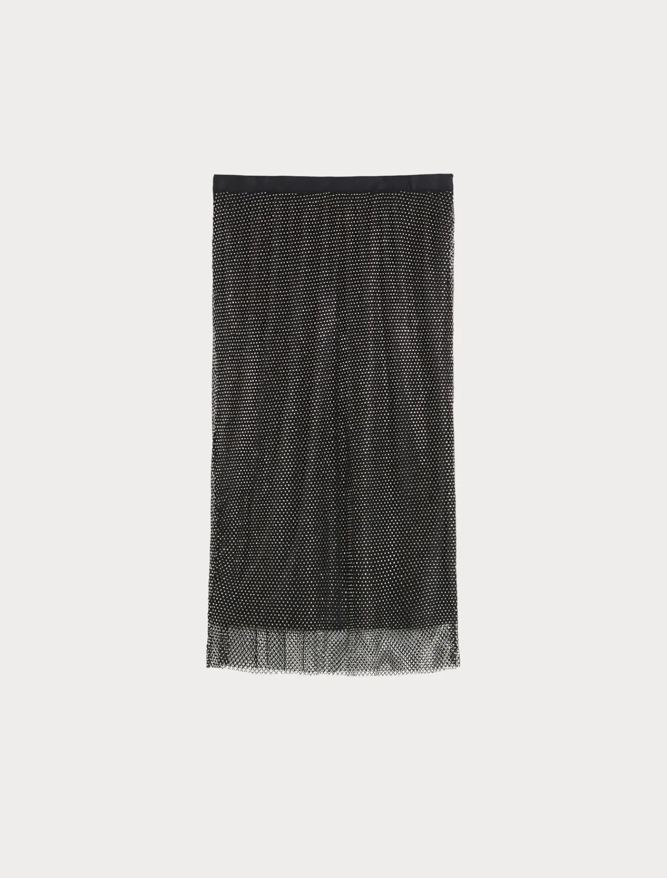 Marina Rinaldi Gonne | Gonne*Gonna in rete con strass NERO