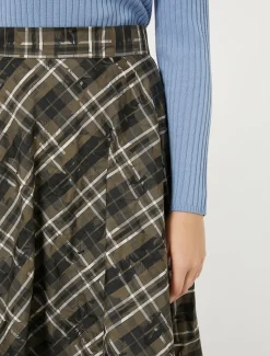 Marina Rinaldi Gonne | Gonne*Gonna in taffettà jacquard VERDEKAKI