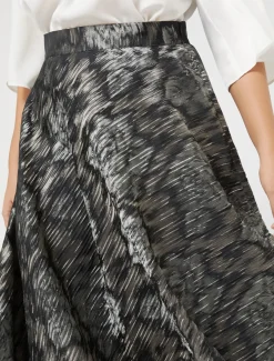 Marina Rinaldi Pantaloni E Gonne | Gonne*Gonna in tessuto jacquard NERO