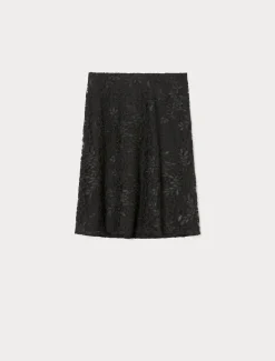 Marina Rinaldi Pantaloni E Gonne | Gonne*Gonna in tulle ricamato NERO