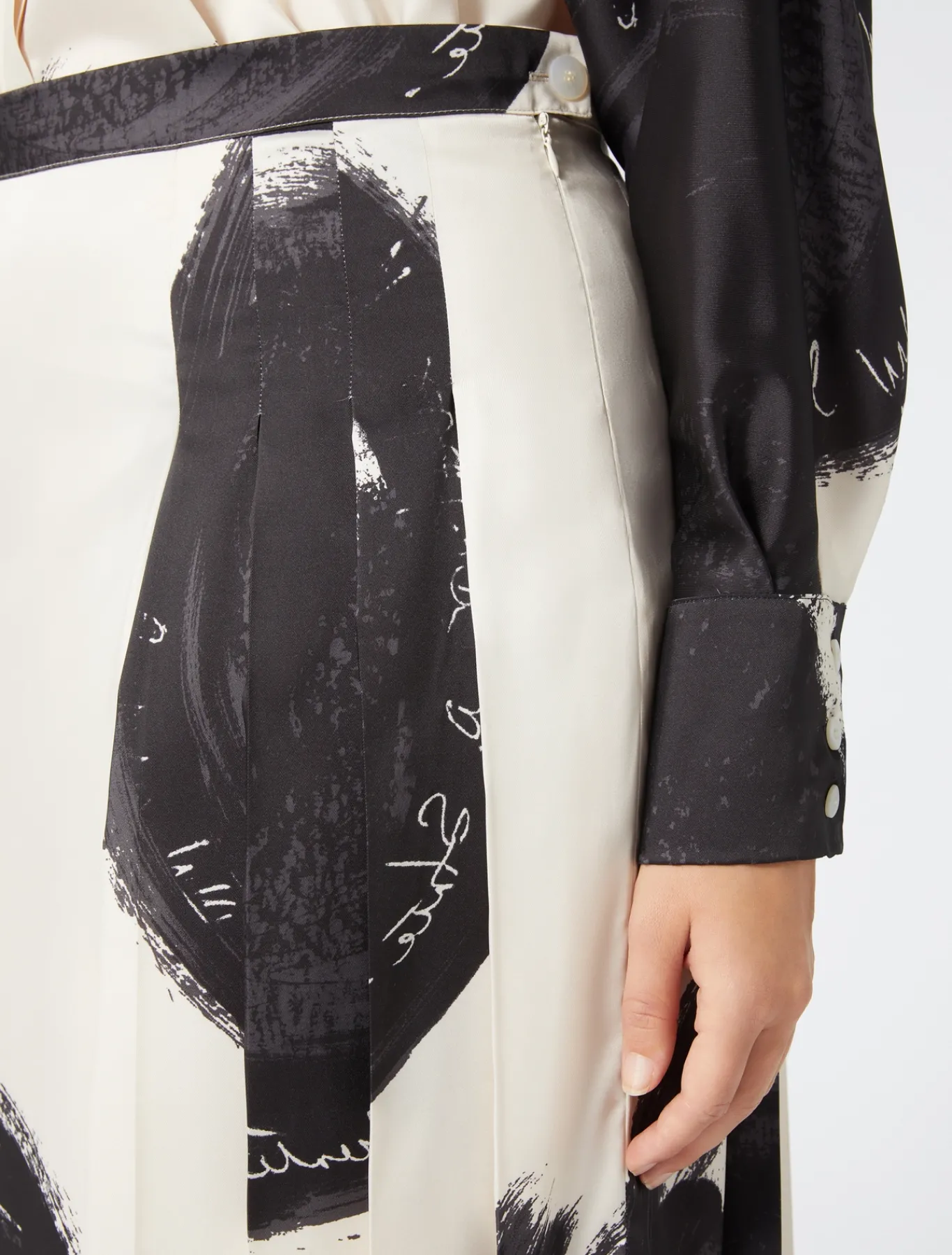 Marina Rinaldi Gonne | Gonne*Gonna in twill BIANCOAVORIO