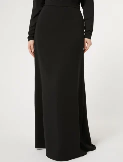 Marina Rinaldi Pantaloni E Gonne | Gonne*Gonna lunga in cady triacetato NERO