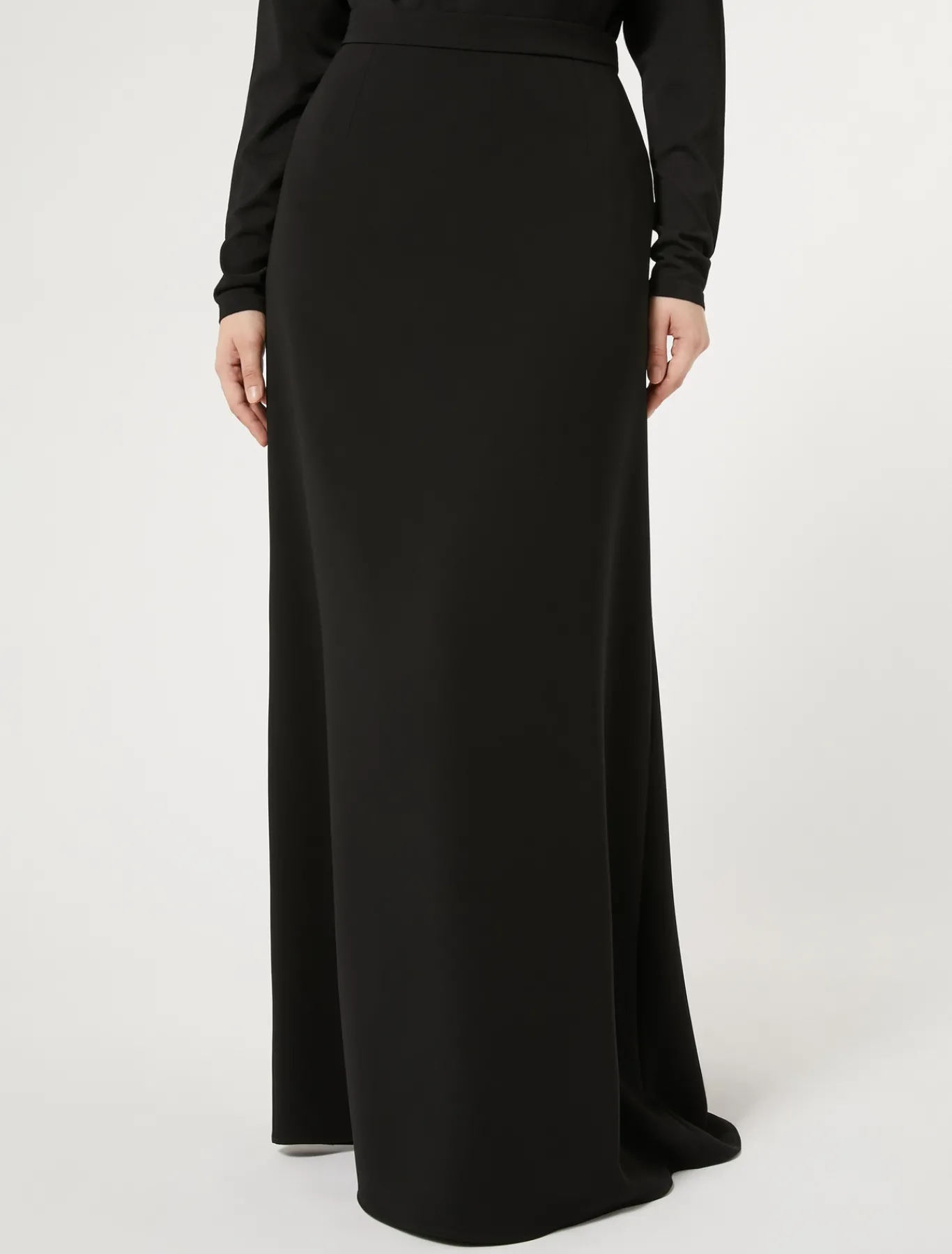 Marina Rinaldi Pantaloni E Gonne | Gonne*Gonna lunga in cady triacetato NERO
