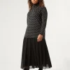 Marina Rinaldi Gonne | Gonne*Gonna lunga in georgette NERO