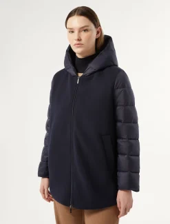 Marina Rinaldi Piumini*Imbottito in panno jersey e tela di nylon antigoccia BLUNOTTE
