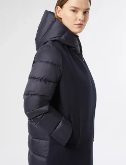 Marina Rinaldi Piumini*Imbottito in panno jersey e tela di nylon antigoccia BLUNOTTE