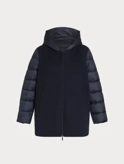 Marina Rinaldi Piumini*Imbottito in panno jersey e tela di nylon antigoccia BLUNOTTE