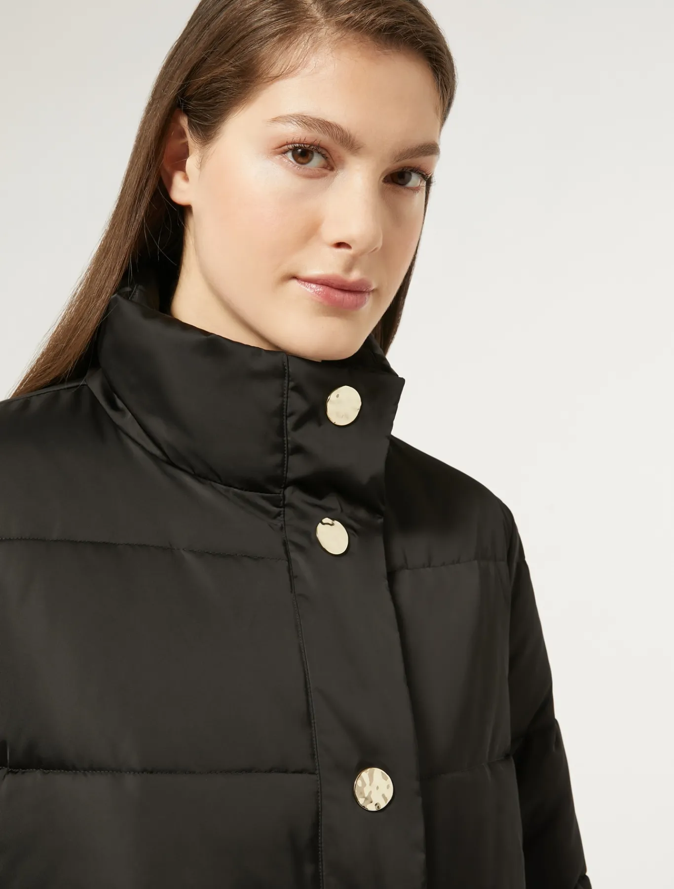 Marina Rinaldi Piumini | Piumini*Imbottito in raso antigoccia NERO