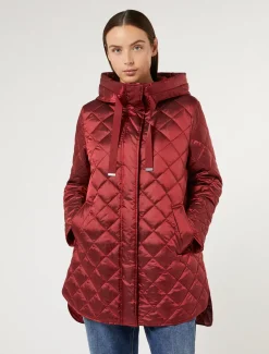 Marina Rinaldi Piumini | Piumini*Imbottito in tela cangiante ROSSO
