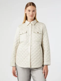 Marina Rinaldi Piumini | Piumini*Imbottito in tela di nylon cangiante AVORIO