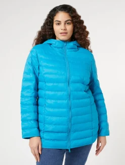 Marina Rinaldi Piumini | Piumini*Imbottito in tela di nylon antigoccia TURCHESE
