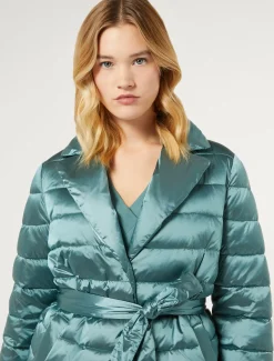 Marina Rinaldi Piumini | Piumini*Imbottito in tela di nylon antigoccia VERDESALVIA