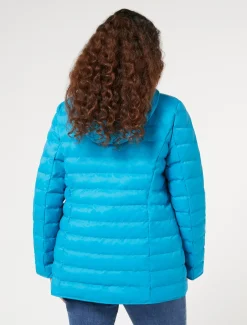 Marina Rinaldi Piumini | Piumini*Imbottito in tela di nylon antigoccia TURCHESE