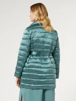 Marina Rinaldi Piumini | Piumini*Imbottito in tela di nylon antigoccia VERDESALVIA