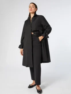 Marina Rinaldi Cappotti & Trench | Cappotti & Trench*Impermeabile in microtwill antigoccia NERO