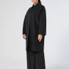 Marina Rinaldi Cappotti & Trench | Cappotti & Trench*Impermeabile in twill antigoccia con ricamo NERO