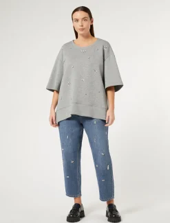 Marina Rinaldi Pantaloni & Jeans | Pantaloni & Jeans*Jeans boyfriend in denim ricamato BLU