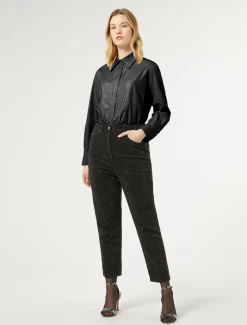 Marina Rinaldi Pantaloni & Jeans | Pantaloni & Jeans*Jeans in denim con strass TESTAMORO