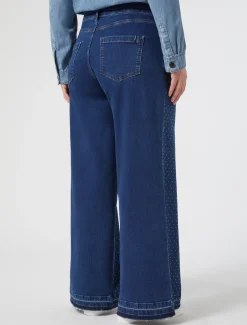 Marina Rinaldi Pantaloni E Gonne | Pantaloni & Jeans*Jeans in denim con strass BLUMARINO