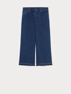 Marina Rinaldi Pantaloni E Gonne | Pantaloni & Jeans*Jeans in denim con strass BLUMARINO
