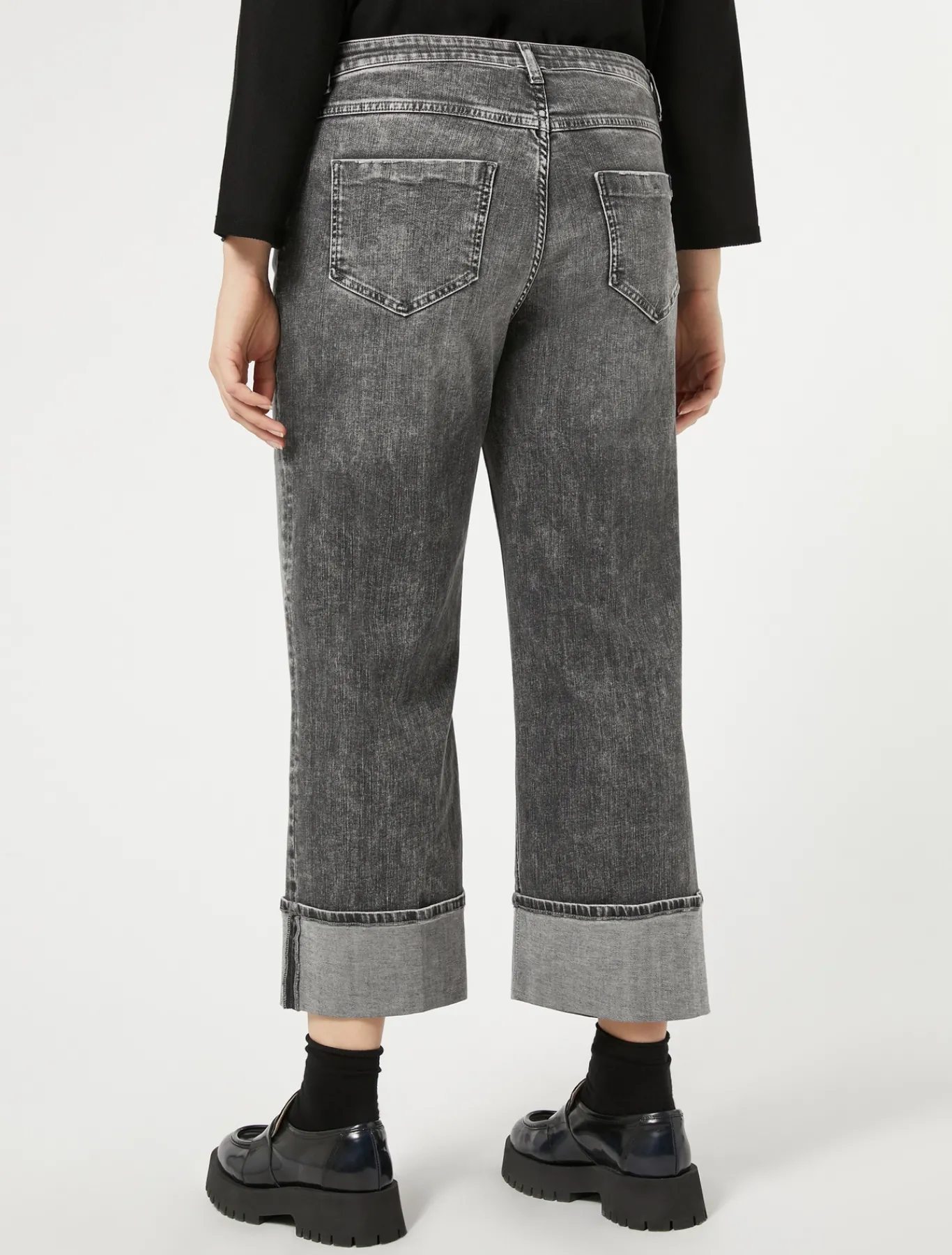Marina Rinaldi Pantaloni & Jeans | Pantaloni & Jeans*Jeans in denim di cotone NERO