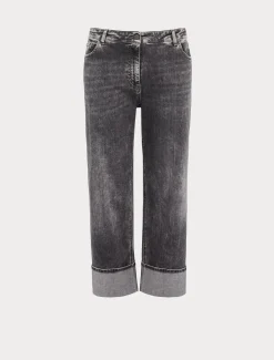 Marina Rinaldi Pantaloni & Jeans | Pantaloni & Jeans*Jeans in denim di cotone NERO