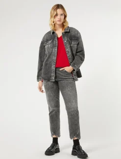 Marina Rinaldi Pantaloni & Jeans | Pantaloni & Jeans*Jeans in denim di cotone NERO