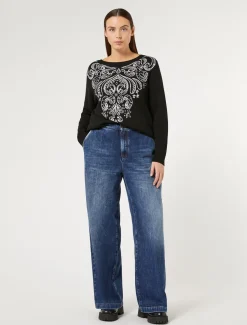 Marina Rinaldi Pantaloni & Jeans | Pantaloni & Jeans*Jeans in denim di misto cotone BLU