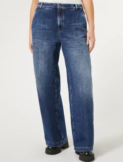 Marina Rinaldi Pantaloni & Jeans | Pantaloni & Jeans*Jeans in denim di misto cotone BLU