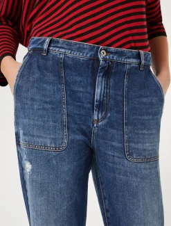 Marina Rinaldi Pantaloni & Jeans | Pantaloni & Jeans*Jeans in denim di misto cotone BLU