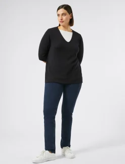 Marina Rinaldi Pantaloni & Jeans | Pantaloni & Jeans*Jeans Wonder fit in denim compatto BLUNOTTE