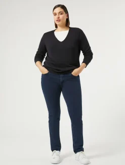 Marina Rinaldi Pantaloni & Jeans | Pantaloni & Jeans*Jeans Wonder fit in denim compatto BLUNOTTE
