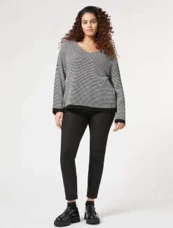 Marina Rinaldi Pantaloni & Jeans | Pantaloni & Jeans*Leggings in denim di cotone stretch NERO