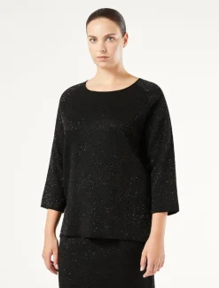 Marina Rinaldi Maglieria | Maglieria*Maglia con paillettes NERO