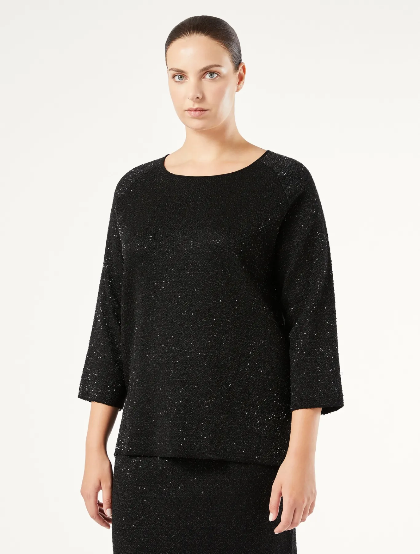 Marina Rinaldi Maglieria | Maglieria*Maglia con paillettes NERO