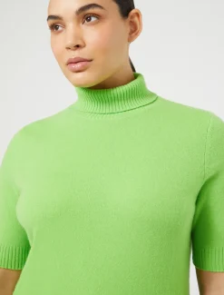 Marina Rinaldi Maglieria | Maglieria*Maglia dolcevita in cachemire LIME