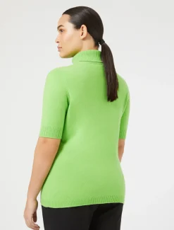 Marina Rinaldi Maglieria | Maglieria*Maglia dolcevita in cachemire LIME