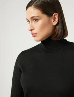 Marina Rinaldi Maglieria | Maglieria*Maglia dolcevita in lana NERO