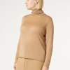 Marina Rinaldi Maglieria | Maglieria*Maglia dolcevita in seta e cachemire CAMMELLO