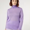 Marina Rinaldi Maglieria | Maglieria*Maglia dolcevita in seta e cachemire LILLA