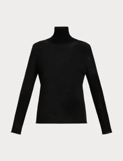 Marina Rinaldi Maglieria | Maglieria*Maglia dolcevita in seta e cachemire NERO