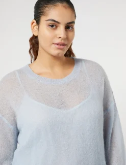 Marina Rinaldi Maglieria | Maglieria*Maglia in alpaca e mohair AZZURRO