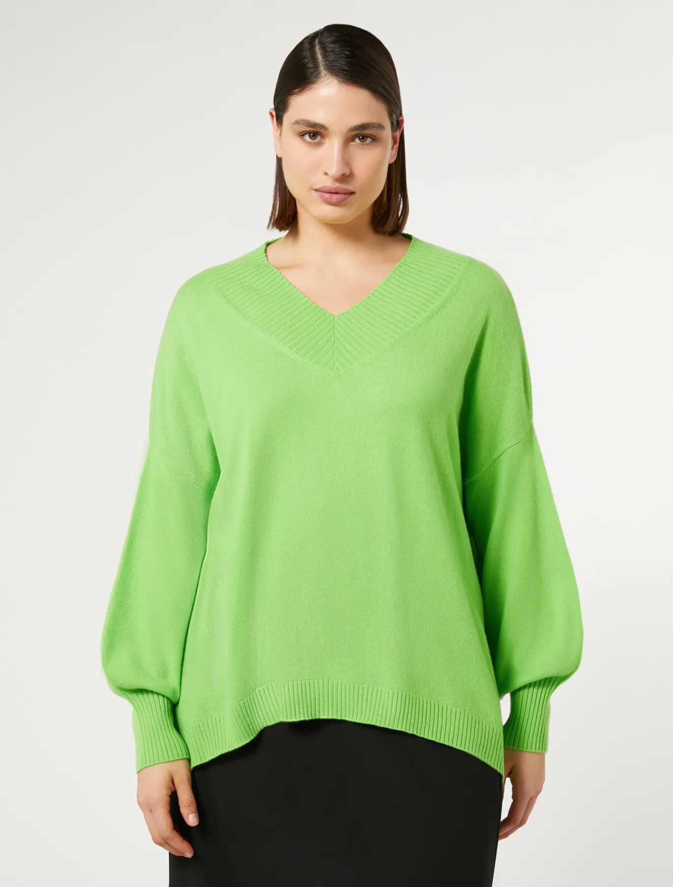 Marina Rinaldi Maglieria | Maglieria*Maglia in cachemire LIME